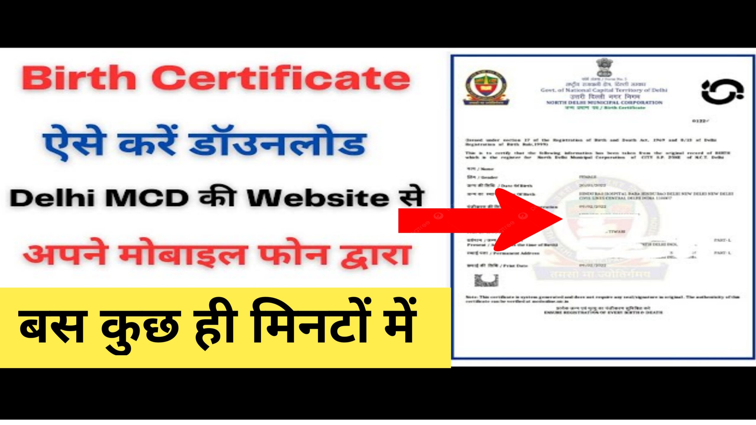 Birth Certificate Online Apply 2024
