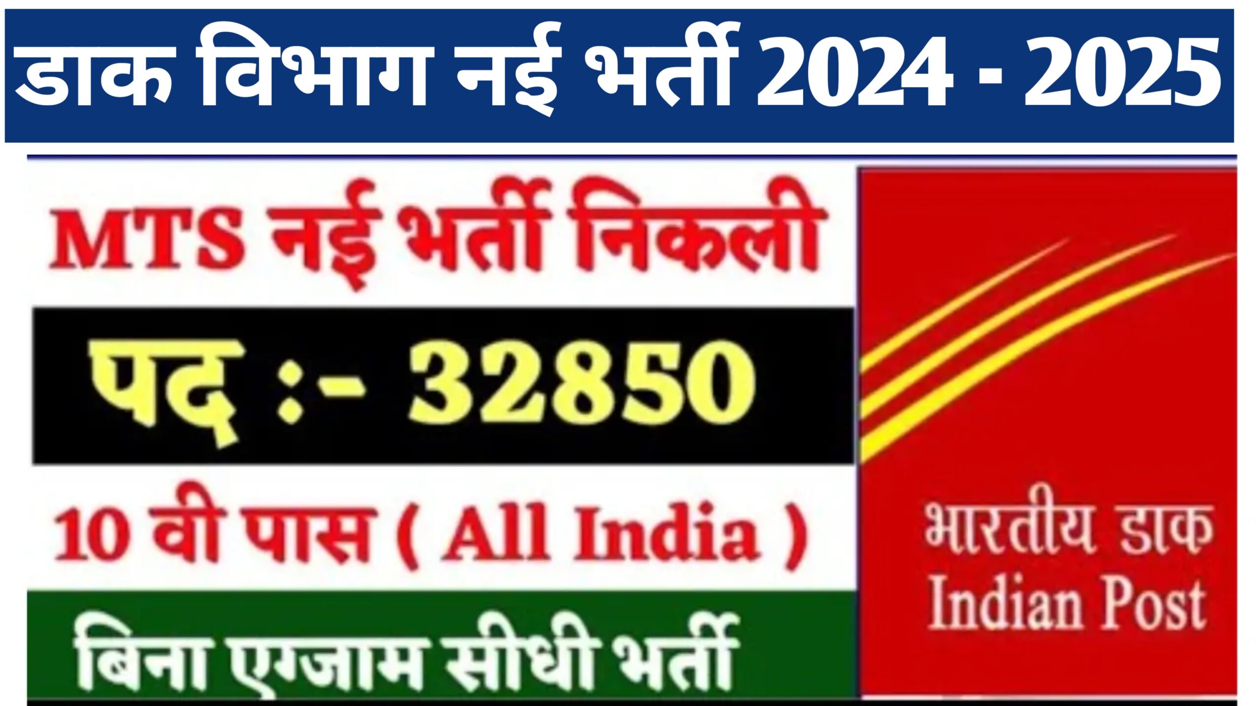 Indian Post MTS New Vacancy 2025
