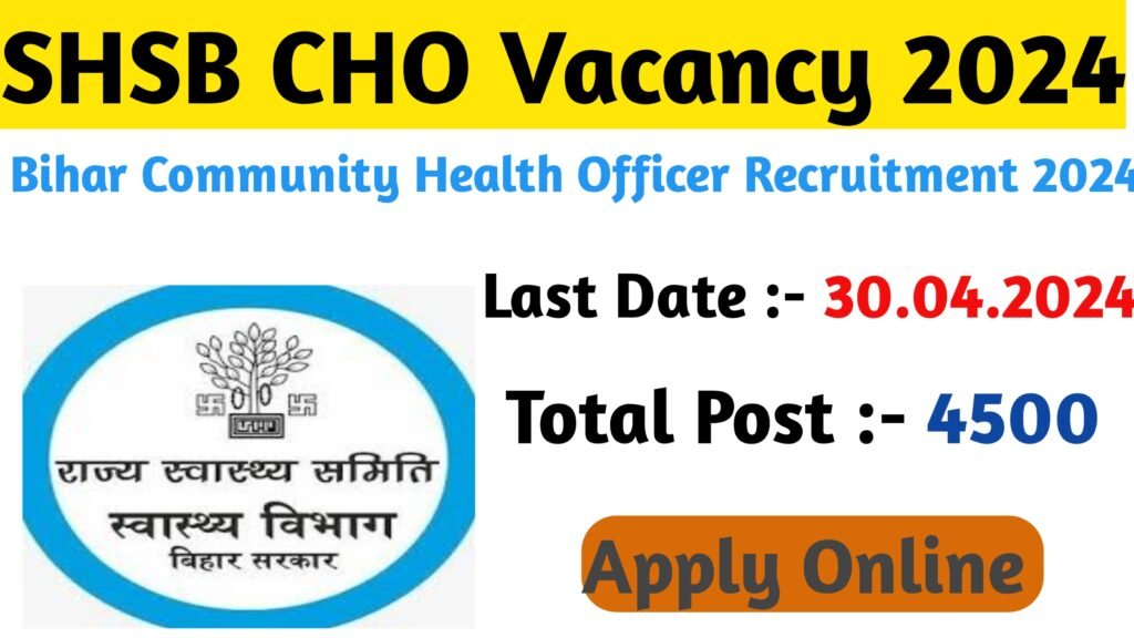 Bihar Health Department Vacancy 2024