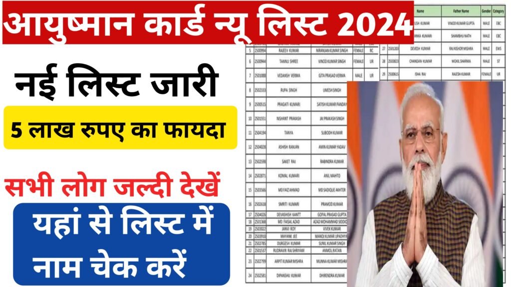 Ayushman Card New List 2024