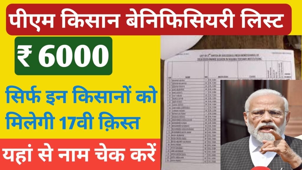 PM Kisan Beneficiary List 2024  :