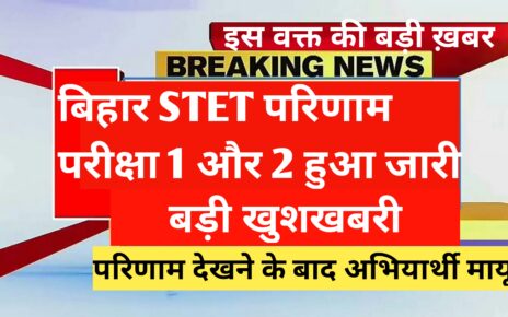 Bihar Stet Result Date News Today 