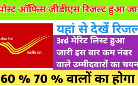 India Post GDS 3rd Merit List 2024