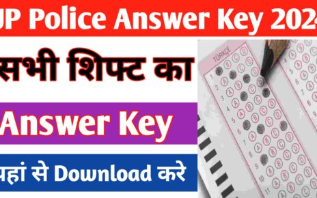 UP Police Constable Answer Key 2024 Out