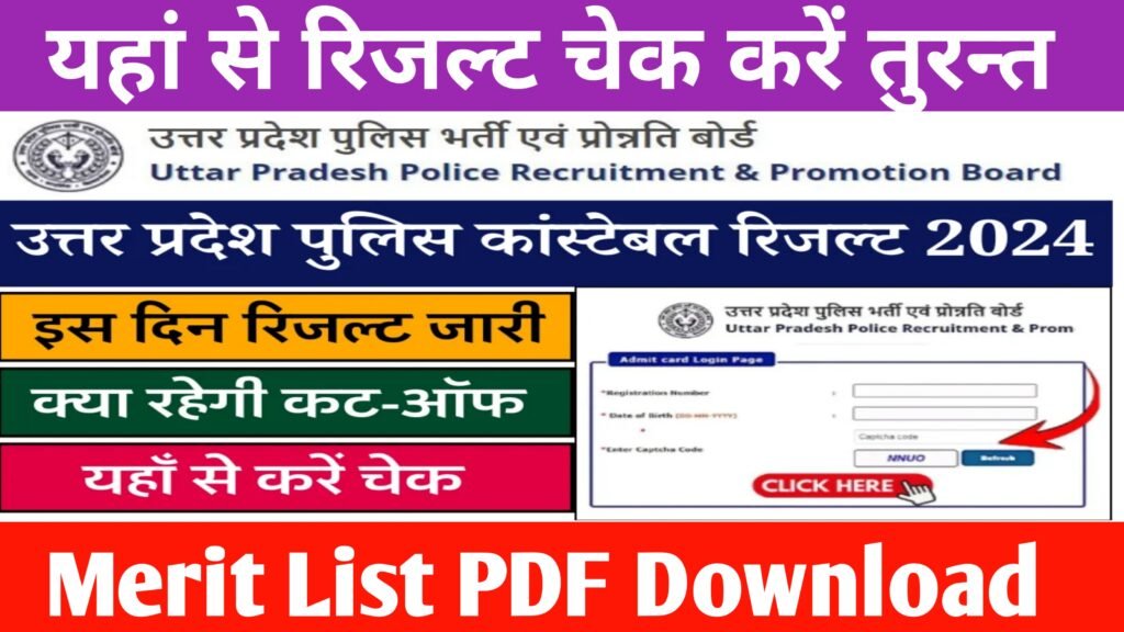 UP Police Constable Result 2024