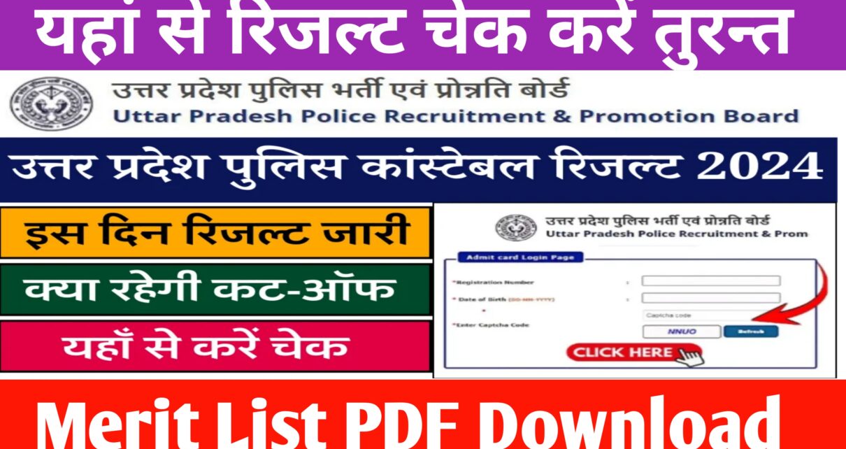 UP Police Constable Result 2024
