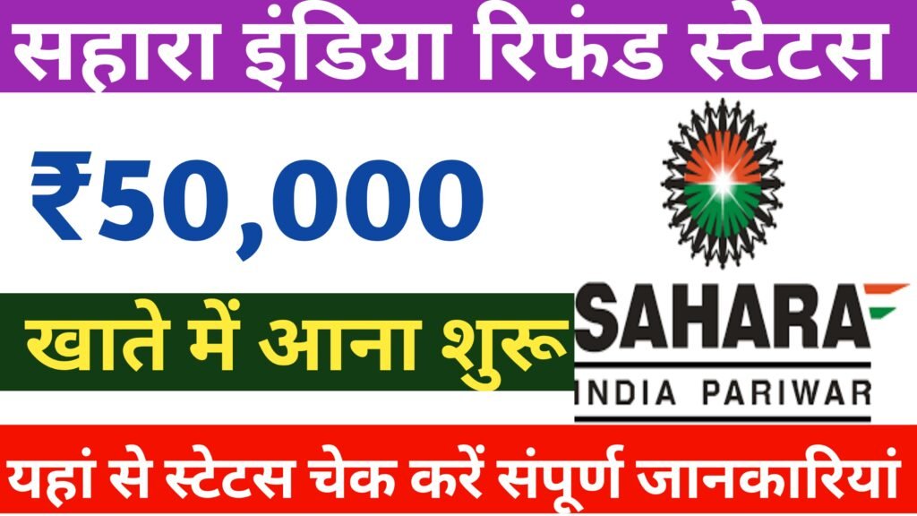 Sahara India Money Refund Status