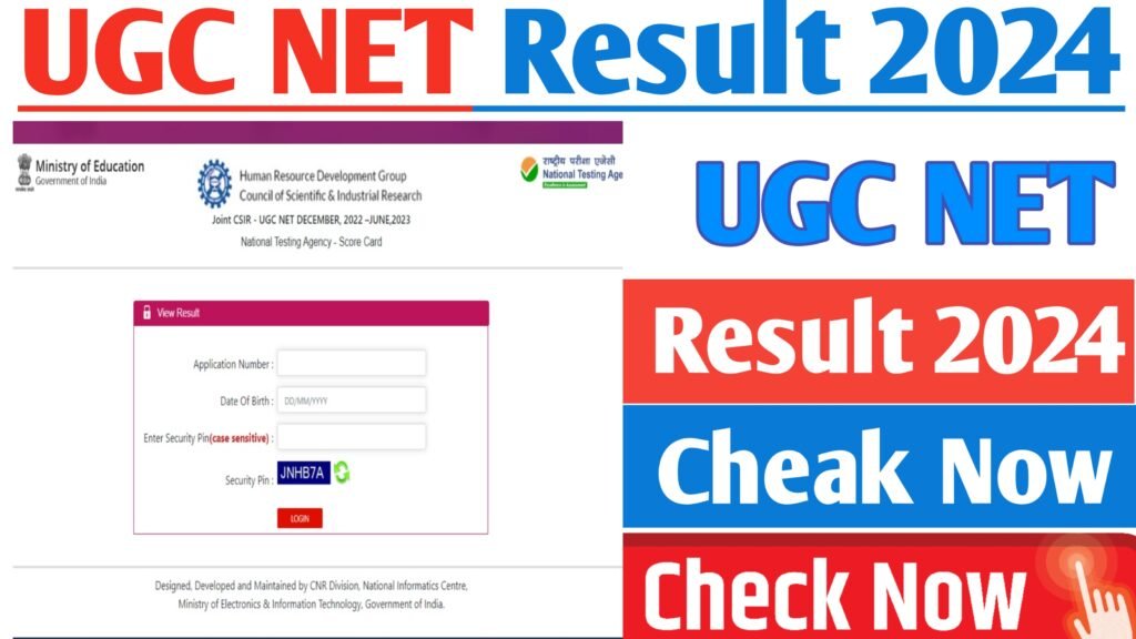 UGC NET Result 2024