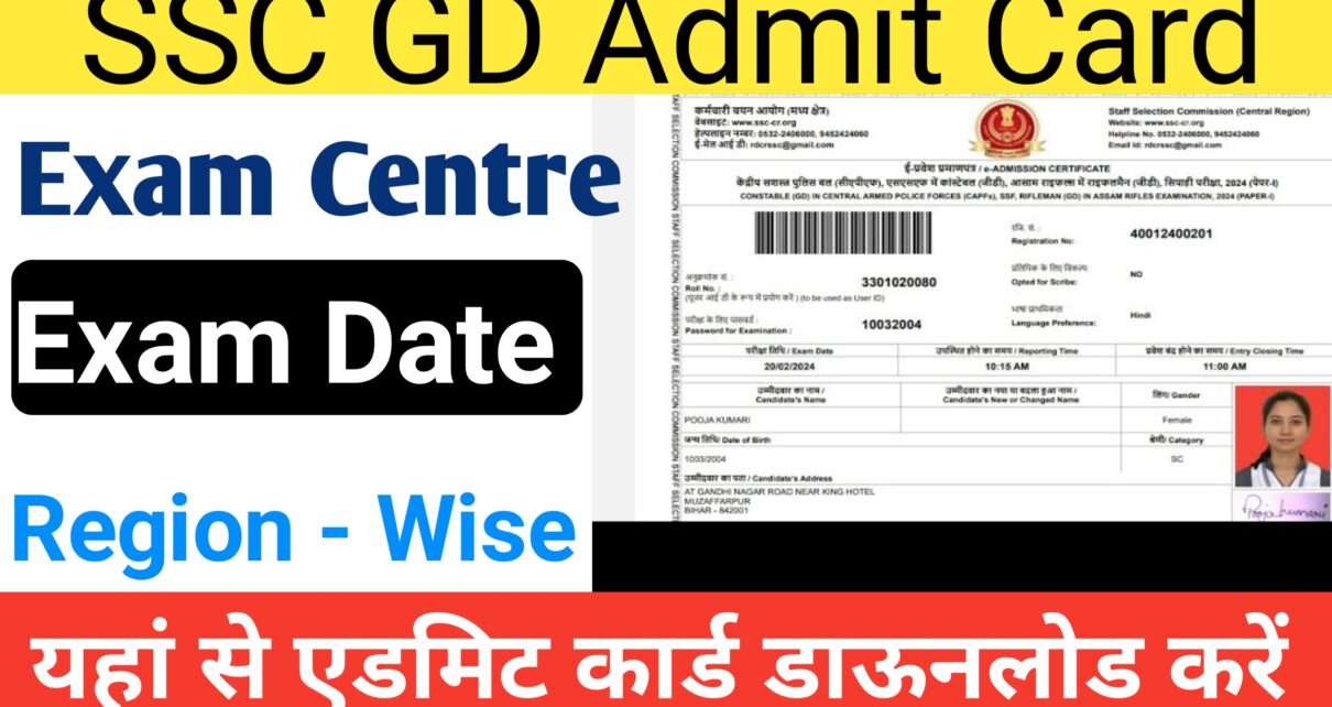 SSC GD Admit Card 2025
