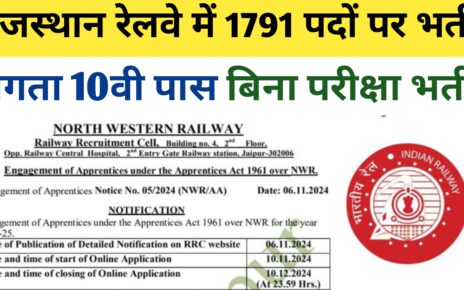 Railway NWR Vaccancy 2025