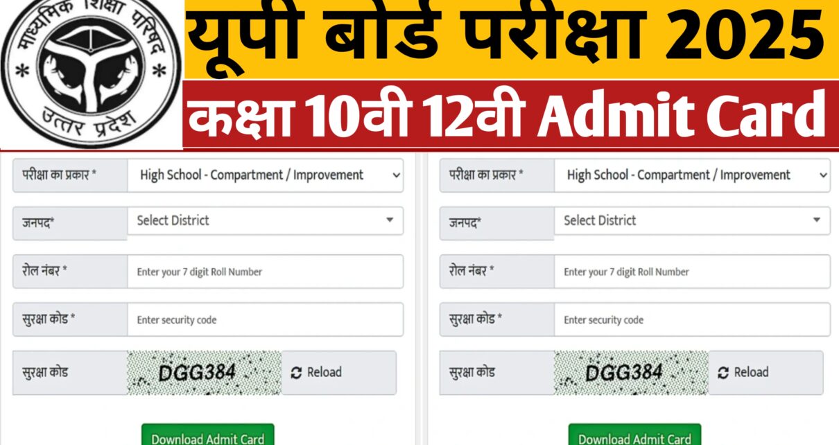 UP Board Admit Card 2025