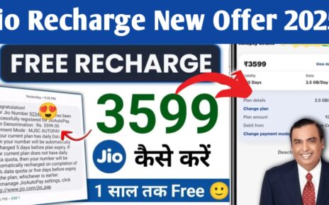 Jio New Recharge Plan 2025