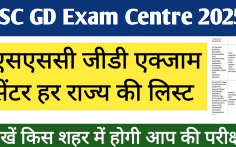 SSC GD Exam Centre List 2025