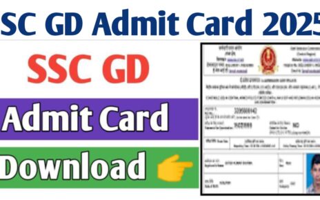 SSC GD Admit Card 2025