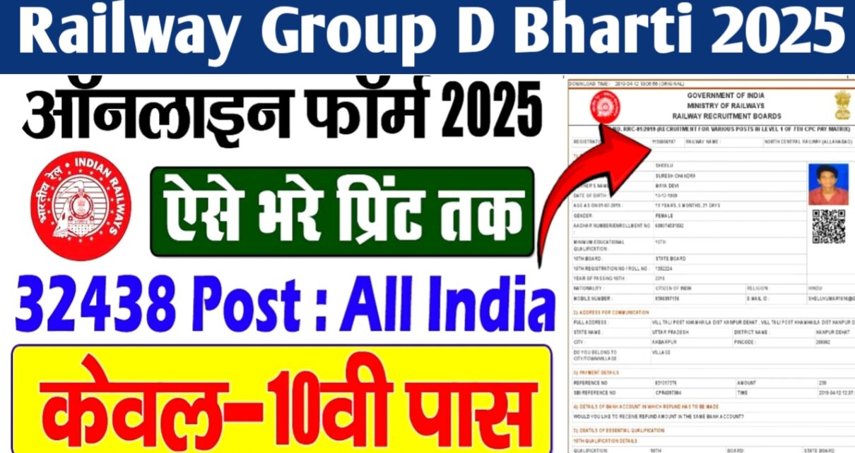 Railway Group D New Vecancy Online Apply